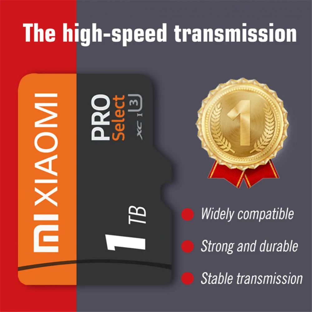 Xiaomi Real Capacity Micro TF SD Card 1TB 512GB 256GB Memory Card High Speed Cartao De Memoria 128GB For Sony Lenovo Nintendo