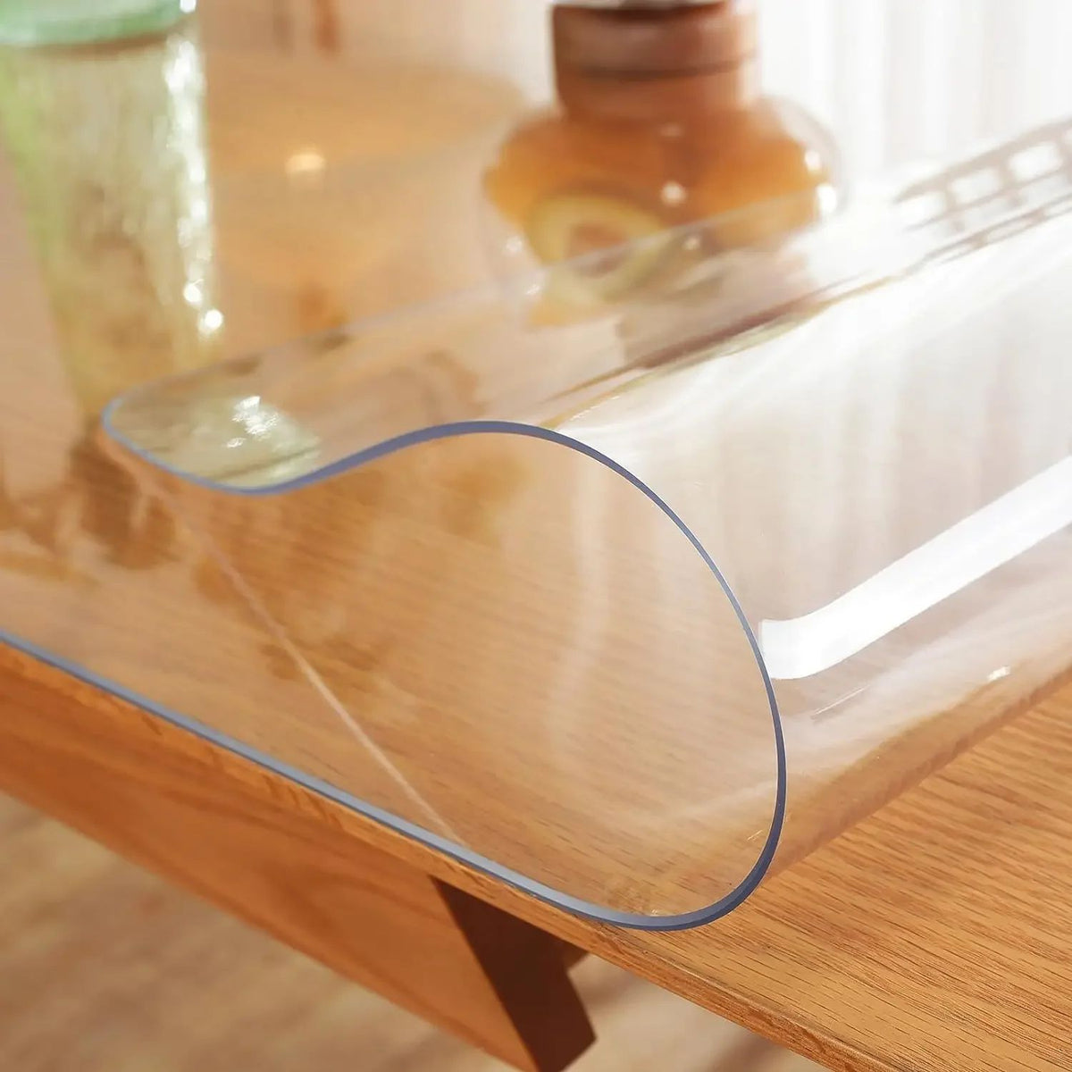 Rectangle Clear Desk Mat, Waterproof & Easy Cleaning for Office Dresser Night Stand Clear Table Protector