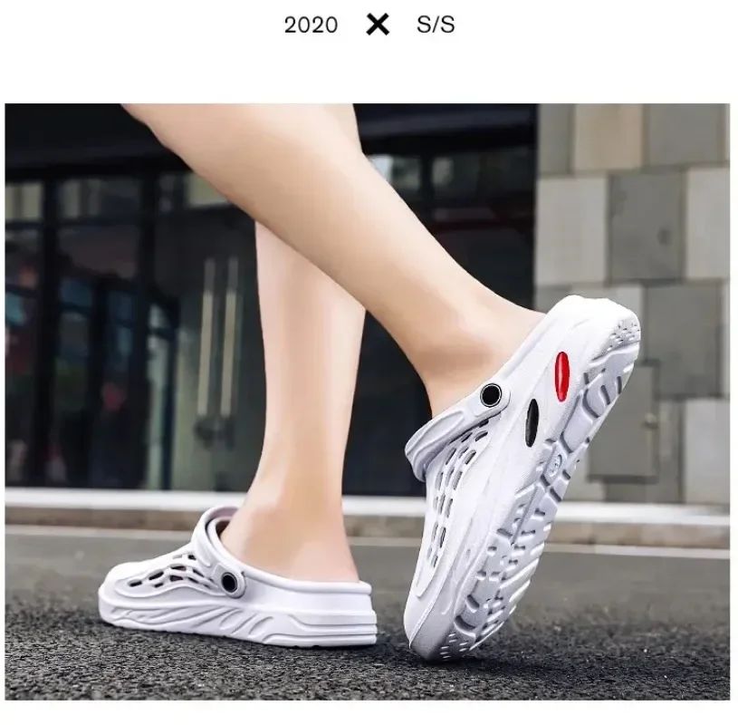 Outdoor Sandals for Men and Women Summer Clogs EVA Slippers Plus Size 47 48 49 Men Garden Shoes Beach Sandals Breathable Clogs