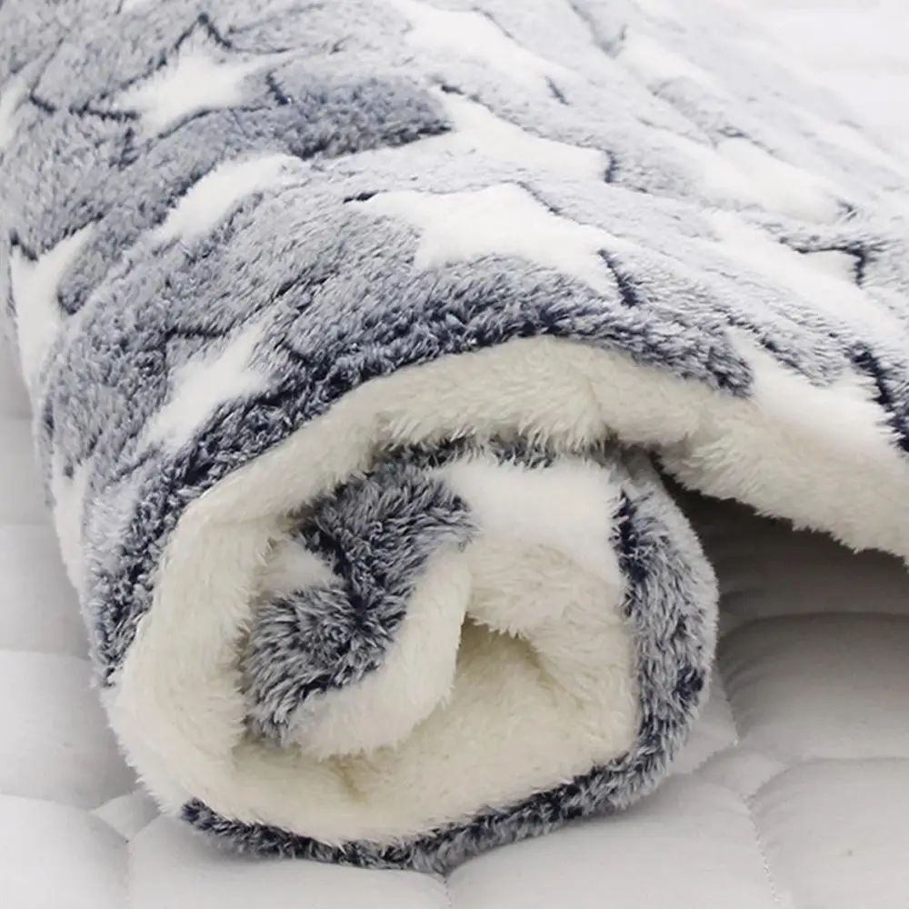 Pet Sleeping Mat Warm Dog Bed Soft Fleece Pet Blanket Cat Litter Puppy Sleep Mat Lovely Mattress Cushion for Small Large Dogs