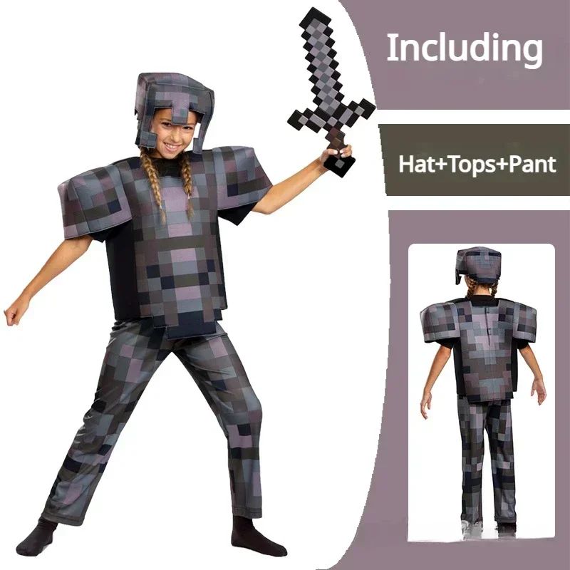Game My World Role Play Holiday Party Pixel Costume Toy Mc Boys Girls Set Diamond Christmas Gift Stage Costume