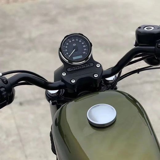 Motorcycle 1Pc Black Speedometer Aluminum Ring Trim Bezel Cover For Harley Dyna Stree Sportster 883 1200 2004-2018/looj
