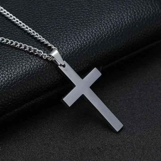 Vintage Gothic Pendant Cross Necklace Cool Street Style Punk Jewelry for Men Women Black Chain Accessories Decoration Wholesale