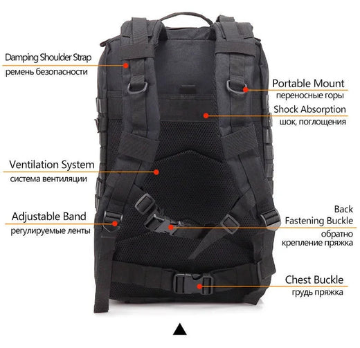 30/50L Tactical Backpacks Man Traveling Bags Survival Outdoor 3P Assault Pack EDC Molle Pack hiking Trekking Hunting Bag
