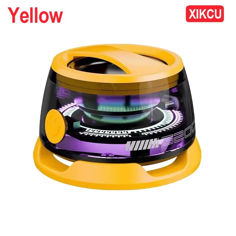 XIKCU Portable Bluetooth Speaker G200 RGB Lighting Magnetic Speaker BT5.0 Mini Sound Box 7 Hours Playback Phone Holder