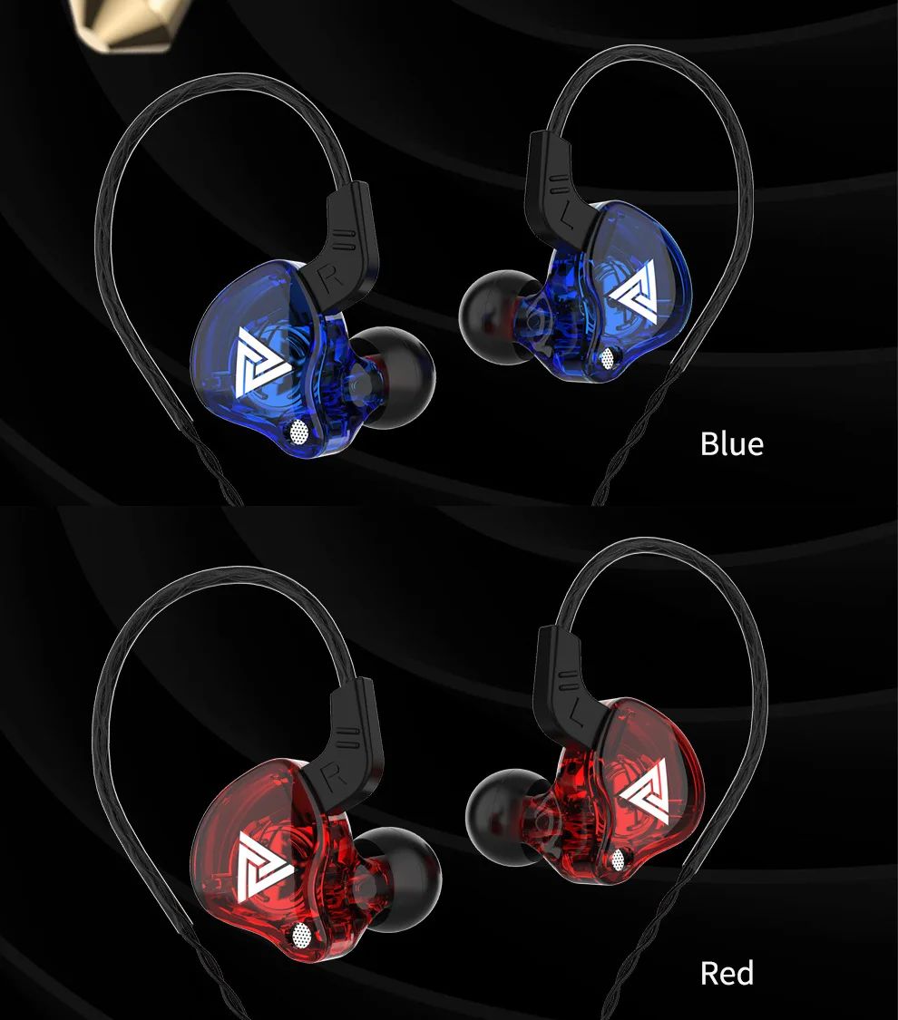 QKZ AK6 In Ear Earphone 6 Dynamic Driver Unit Headphone With Mic Stereo Sports HiFi Subwoofer Headset Monitor Earbuds For iPhone