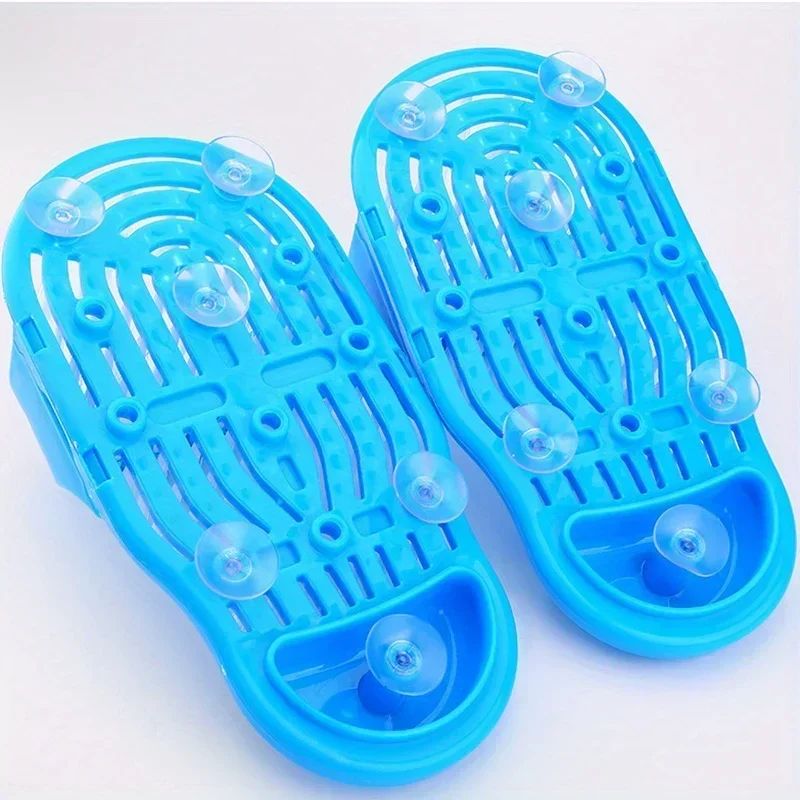 1PC Shower Foot Scrubber Massager Cleaner Spa Exfoliating Washer Wash Slipper Tools Bathroom Bath Foot Brushes Remove Dead Skin