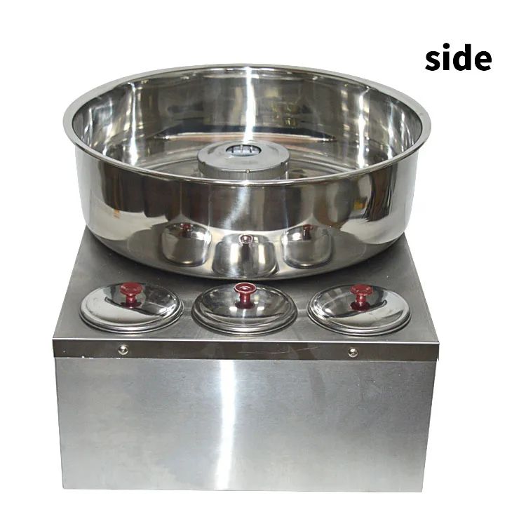 Commercial Marshmallow Machine Stainless Steel Gas Cotton Candy Maker DIY Candy Floss Machine Fancy Brushed Spun Sugar Machine