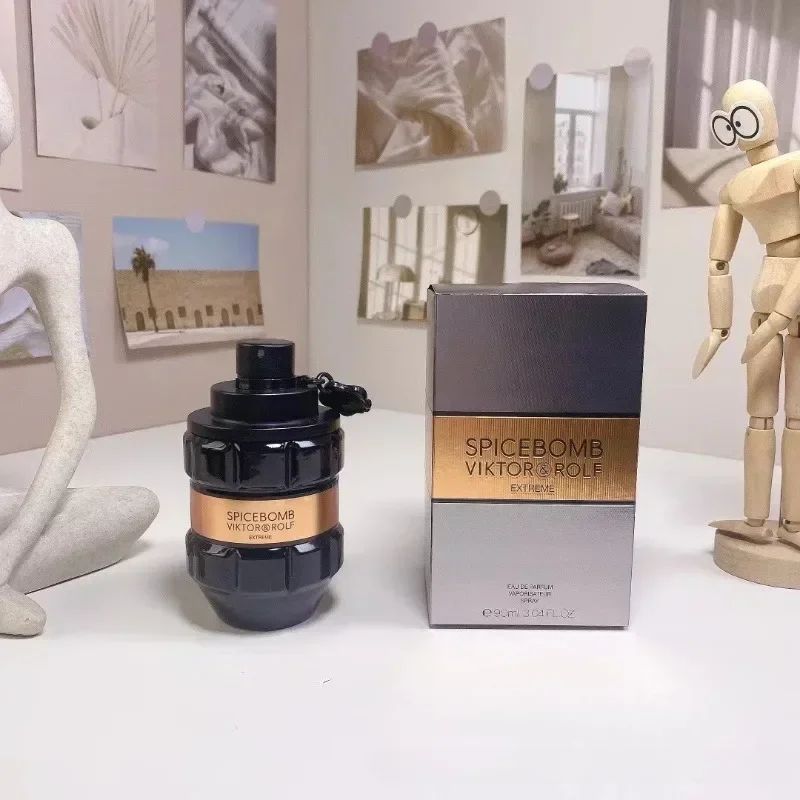90ml Bold Men’s Passion Bomm-Perfume 90ml Spicy Woody Fragrance Spray with Green Black Variants for Long-Lasting Masculine Gifts