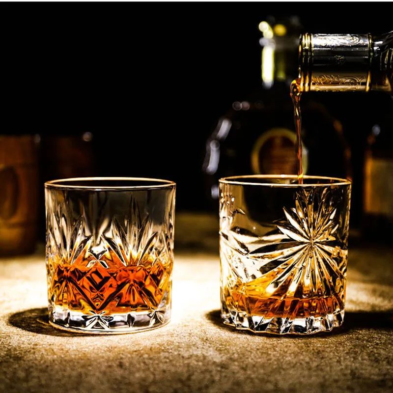 Glassware Cocktails Different Glass Cups Fashion Whiskey Glasses Scotch Bourbon Cocktails RUM Durable Whiskey Glass Drinkware