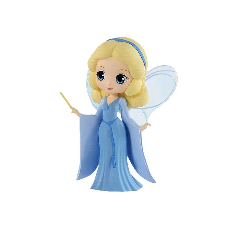 Bandai Original Disney Anime Figure Sitting Villain Doll Q Version Kids Toys Home Decoration Girl'S Birthday Model Cute Toy Gift