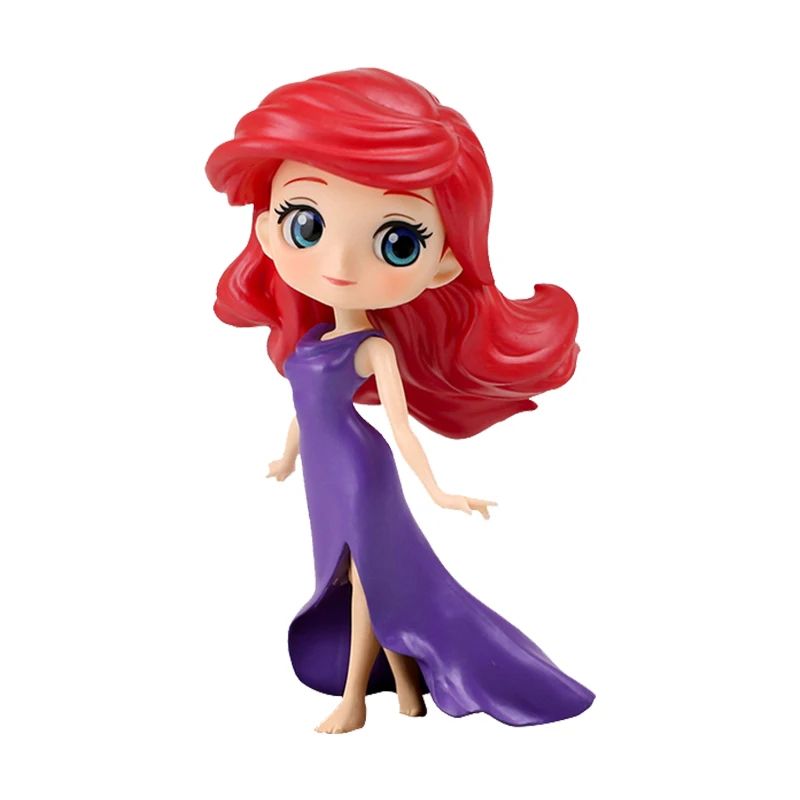 Bandai Original Disney Anime Figure Sitting Villain Doll Q Version Kids Toys Home Decoration Girl'S Birthday Model Cute Toy Gift