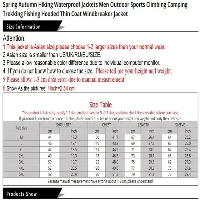 2025Waterproof Fishing Raincoat for Men, Raincoat for Cycling, Windproof Jacket, Mountaineering Clothes, Spring and Autumn Coat