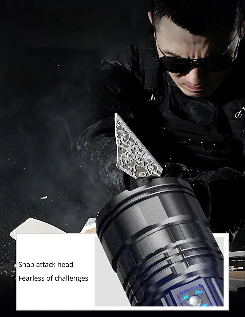 Ultra Bright Torch Built-in Battery Flash Light Emergency Spotlights 5km 1500W Most Powerful Led Flashlights Tactical