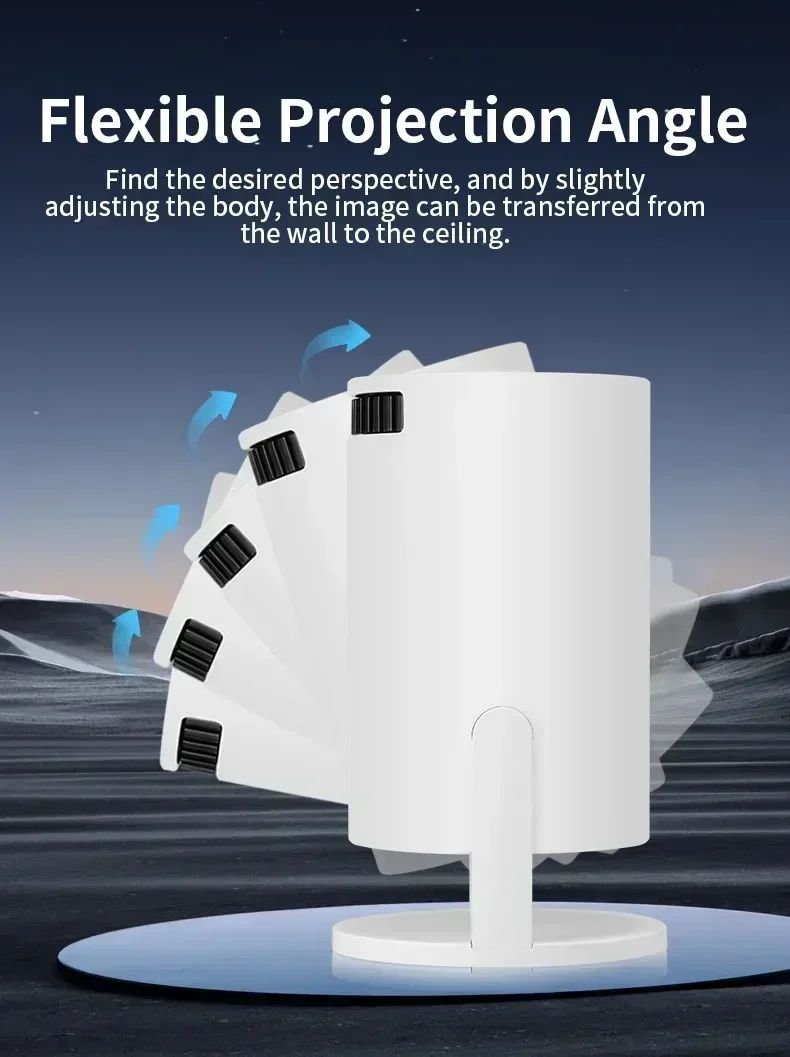 New Projector 4K Android 11 HY300 Wifi6 290ANSI Allwinner H713 BT5.0 1080P 1280*720P Cinema Outdoor Portable Projetors ?