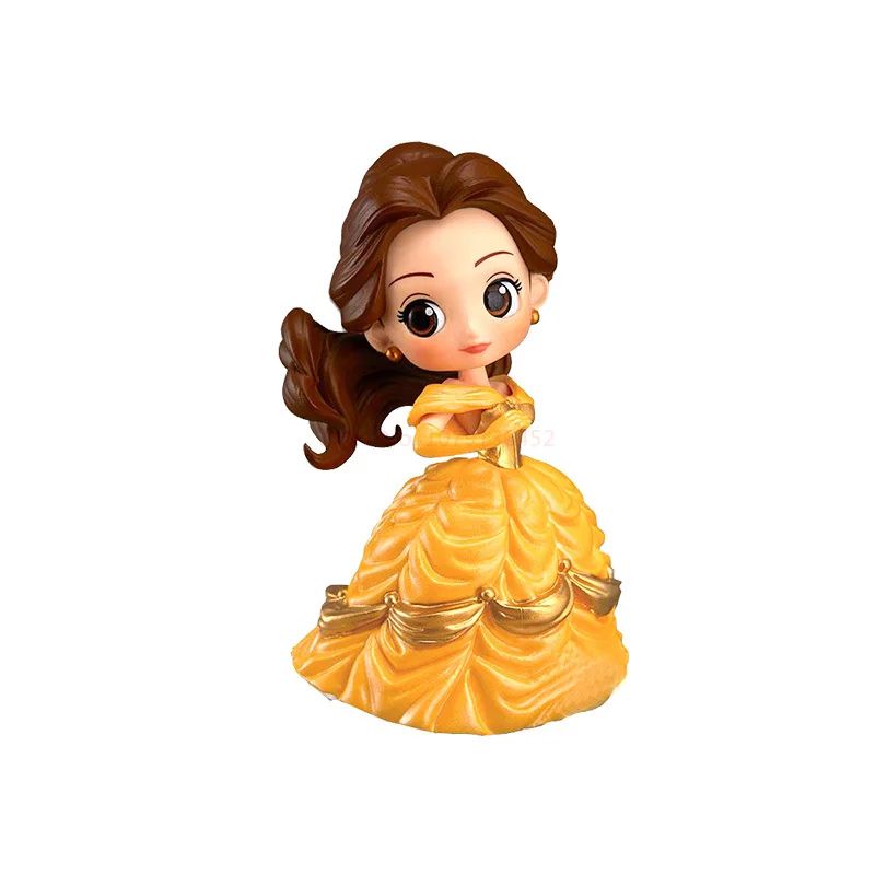 Bandai Original Disney Anime Figure Sitting Villain Doll Q Version Kids Toys Home Decoration Girl'S Birthday Model Cute Toy Gift