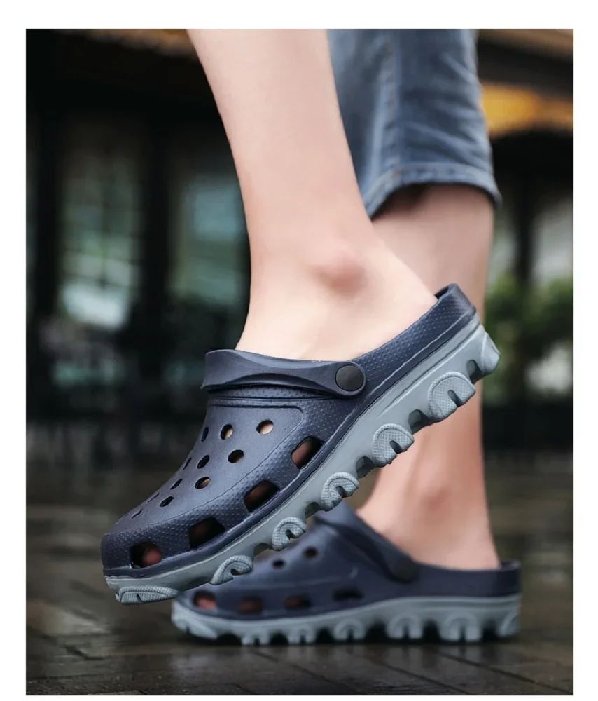 Men Clogs Sandals Outdoor Casual Shoes EVA Lightweight Slippers Summer Sandalias Platform Hombre Women Beach Large Big Size 50