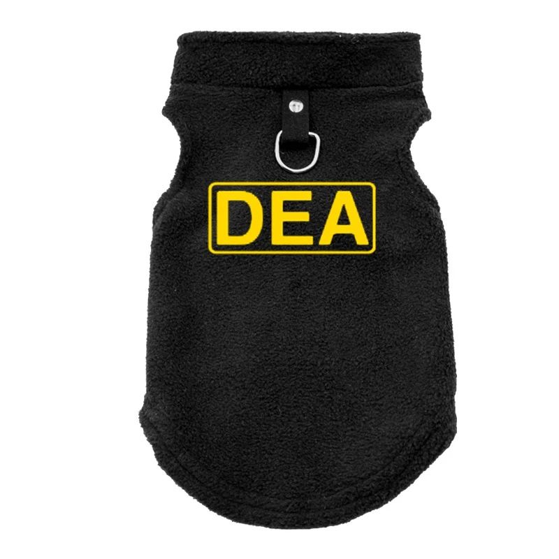 FBI Soft Dog Clothes Vest Warm Puppy Dogs Vest Cloak Pet Winter Clothing Jacket Coat Small Medium Dogs Outfit Chihuahua S-XL