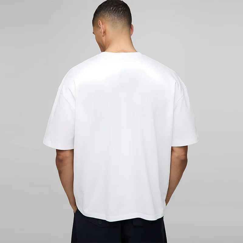 Summer Loose Sports Clothing Oversized Boxy Crew Neck T-shirt Mens Heavyweight 240GSM 100% Cotton Half Sleeve T-Shirts Clothing