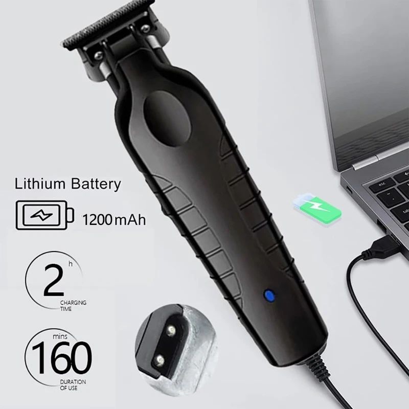 Kemei KM-2299 KM-2024 Professional Barber Cordless Electric Hair Clippers USB Rechargeable Hair Trimmers Hair Cutting Machine