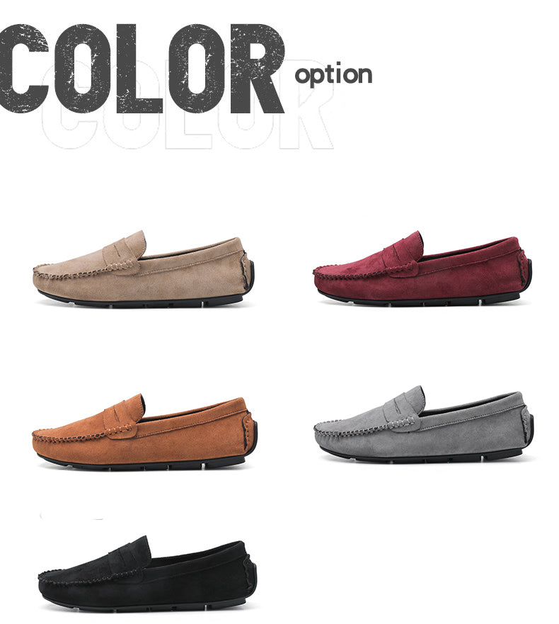 Fashion Suede Men Casual Shoes Breathable Comfort Slip-on Mens Driving Shoes Luxury Brand Men Loafers Mens Lazy Shoes Moccasins