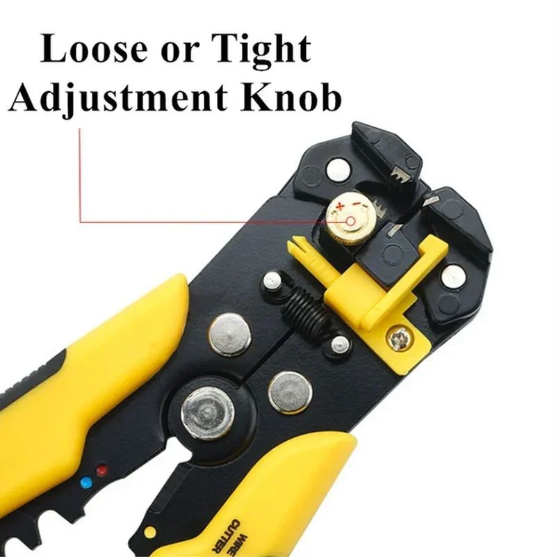 Crimper Cable Cutter Adjustable Automatic Wire Stripper Multifunctional Stripping Crimping Pliers Terminal Hand Tool