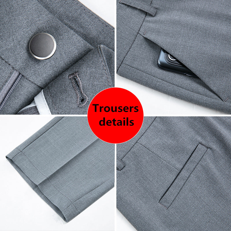 New Autumn Fashion Trousers Women's High Waisted Straight Suit Pants Loose Dress Pants Black Beige Grey Slacks Women Pantalones