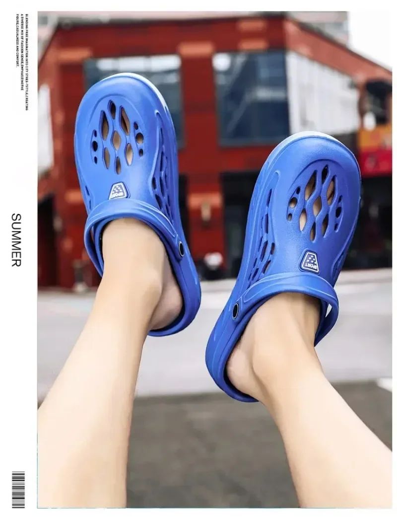Outdoor Sandals for Men and Women Summer Clogs EVA Slippers Plus Size 47 48 49 Men Garden Shoes Beach Sandals Breathable Clogs