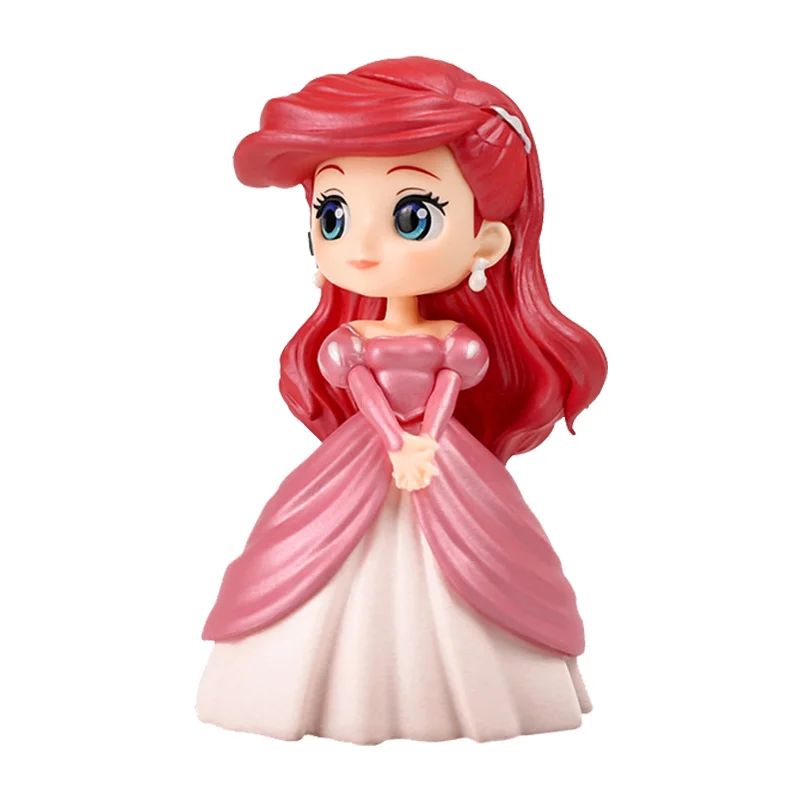 Bandai Original Disney Anime Figure Sitting Villain Doll Q Version Kids Toys Home Decoration Girl'S Birthday Model Cute Toy Gift