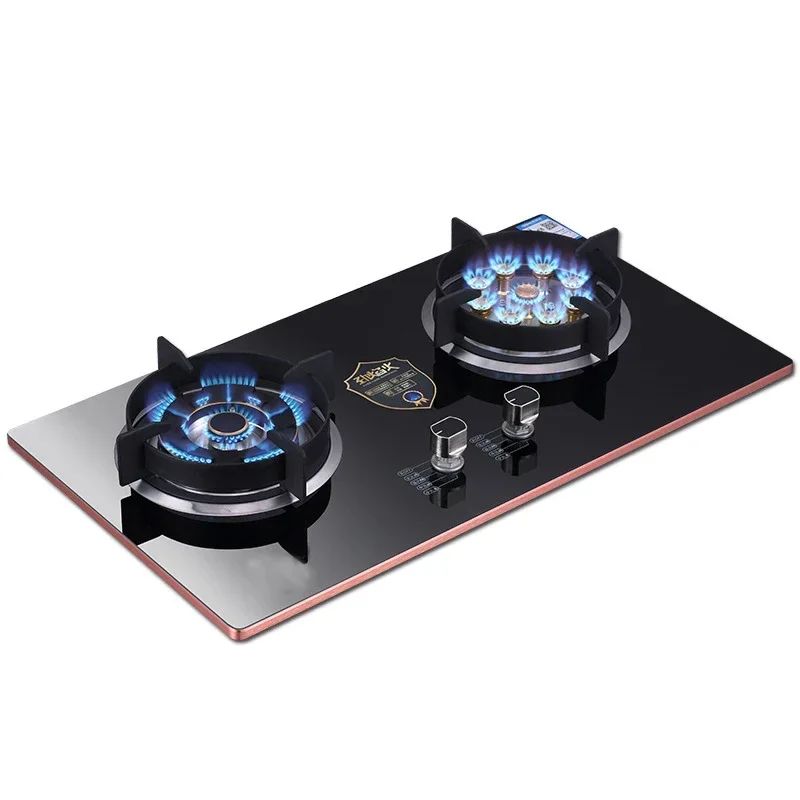 Home Electric Household Embedded Desktop Energy-Saving Induction Cooker Natural Gas Liquefied Gas Stove Double Stove Eye Tempere