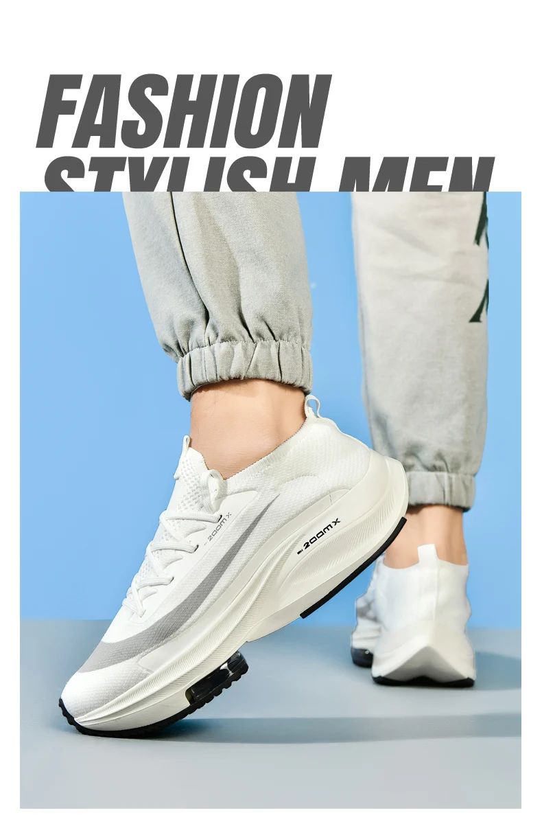 Men Running Shoes Jogging Sneakers Trainer Race Cushioning Outdoor Luxury shoes Mesh Off-road Shoes Breathable Couple Non-Slip