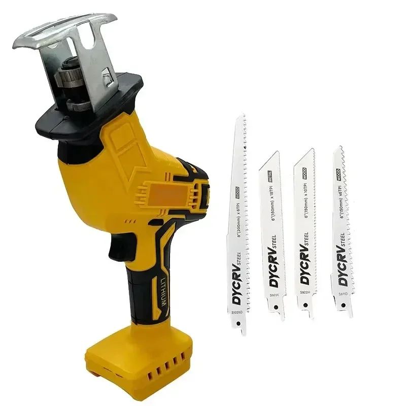 2800RPM Cordless Reciprocating Saw 20V Brushless Electric Saw Multifunctional Metal Wood Pipe Cutting Saw Power Tool Fit Dewalt