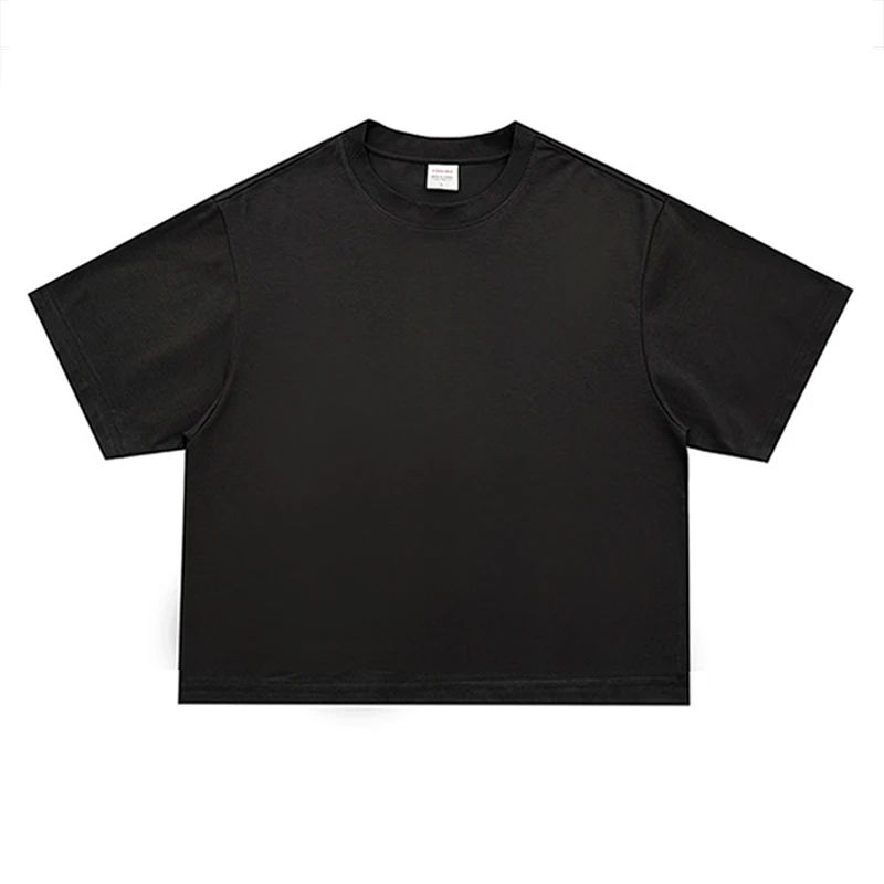 Summer Loose Sports Clothing Oversized Boxy Crew Neck T-shirt Mens Heavyweight 240GSM 100% Cotton Half Sleeve T-Shirts Clothing