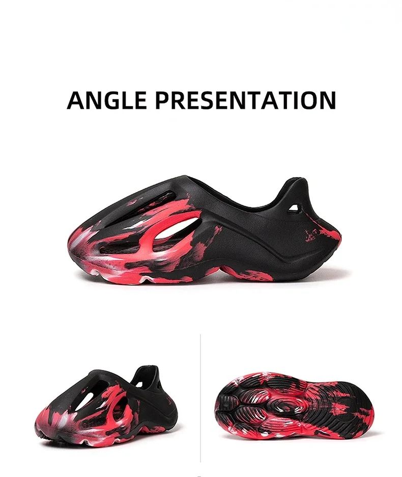 Adult EVA Sandals Injection Molded Men's and Women's Casual Beach Shoes Soft and Non Slip Slippers 36-47