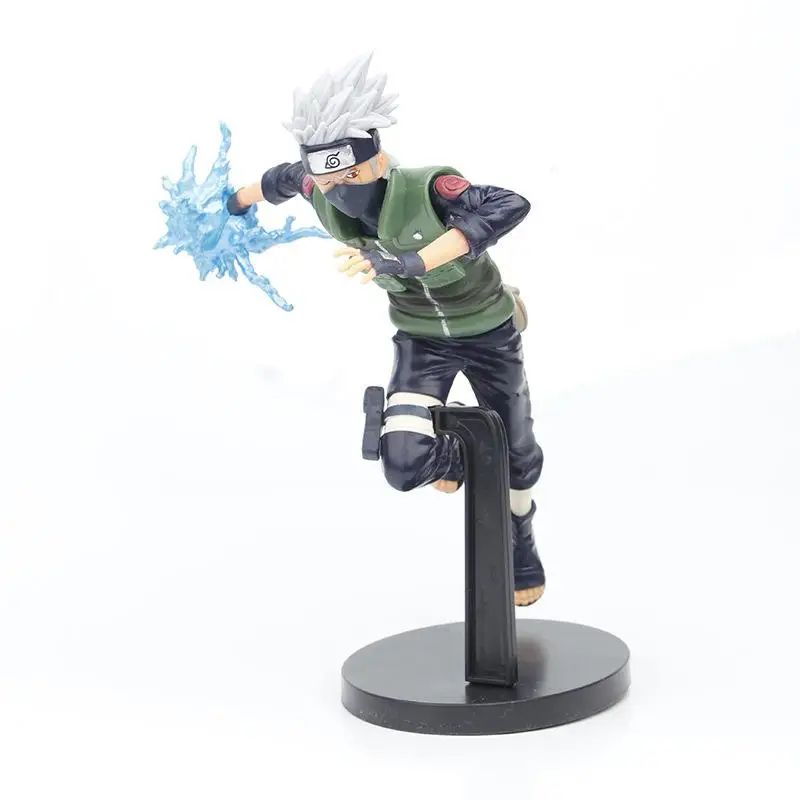 1Pc 20cm Anime Naruto Sasuke Kakashi Uzumaki Gaara Action Figures Cartoon PVC Collectiable Model Toys Kids Boys Birthday Gifts