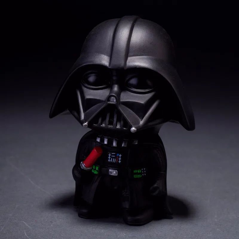 10cm Cute Style Star War Darth Vader & STORM TROOPER Kawaii Movie Action Figure Model Toys Black White Soldier Model For Childre