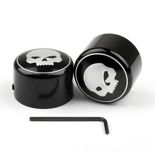Motorcycle Accessories Skull Front Axle Cover for Harley XL883/1200 X48 Dana Fat Boy Road King Great Glide Aluminum Alloy