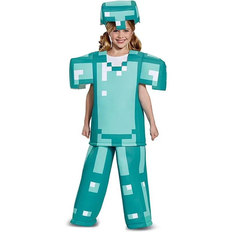 Game My World Role Play Holiday Party Pixel Costume Toy Mc Boys Girls Set Diamond Christmas Gift Stage Costume