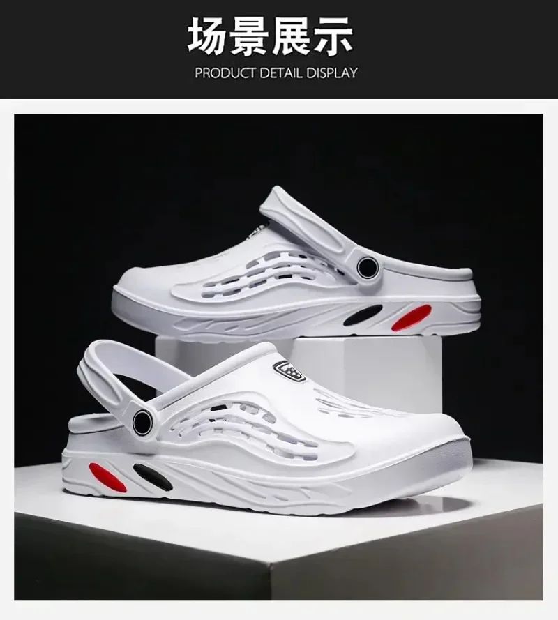 Outdoor Sandals for Men and Women Summer Clogs EVA Slippers Plus Size 47 48 49 Men Garden Shoes Beach Sandals Breathable Clogs