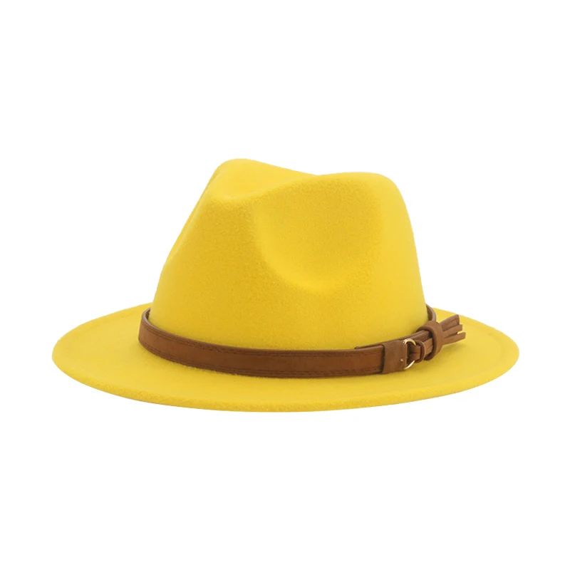 Hats for Women Fedoras Girls Hat Boys Hat Felted Kids Baby Caps Small 52cm 54cm Belt Wedding Cute Kid Fedoras Sombreros De Mujer