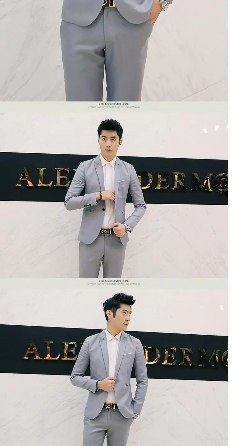 Autumn New Men's Casual Suit Casual Business Office Suit Jacket Solid Trendy Non-ironing Anti-wrinkle Slim Fit Men's Blouse