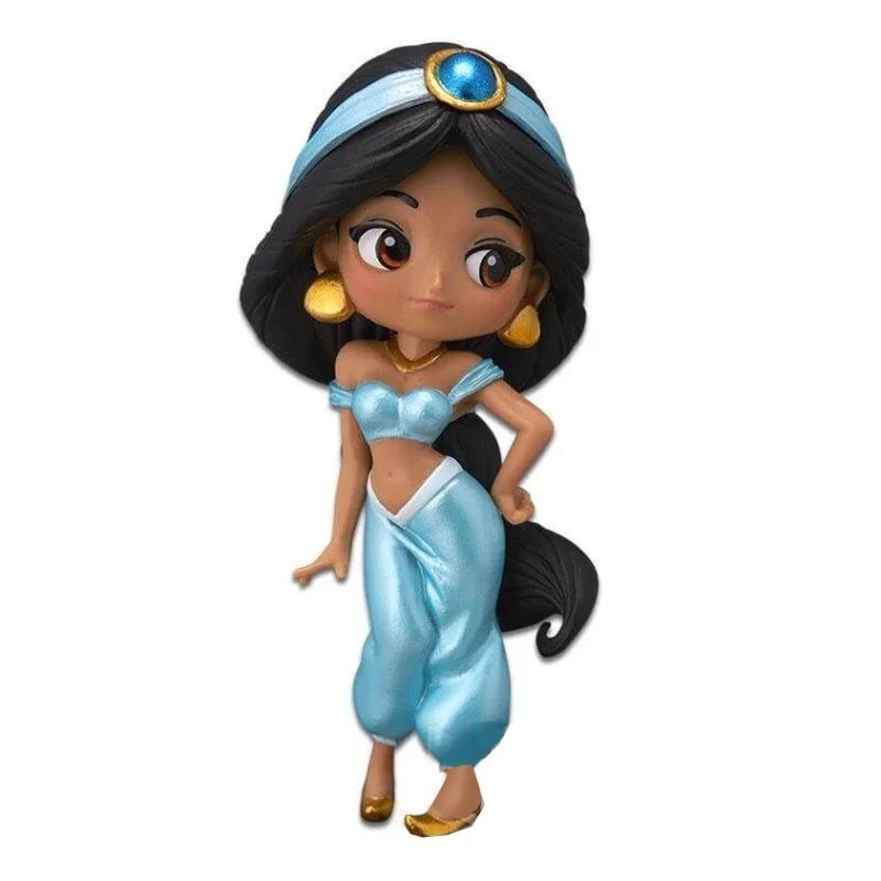 Bandai Original Disney Anime Figure Sitting Villain Doll Q Version Kids Toys Home Decoration Girl'S Birthday Model Cute Toy Gift