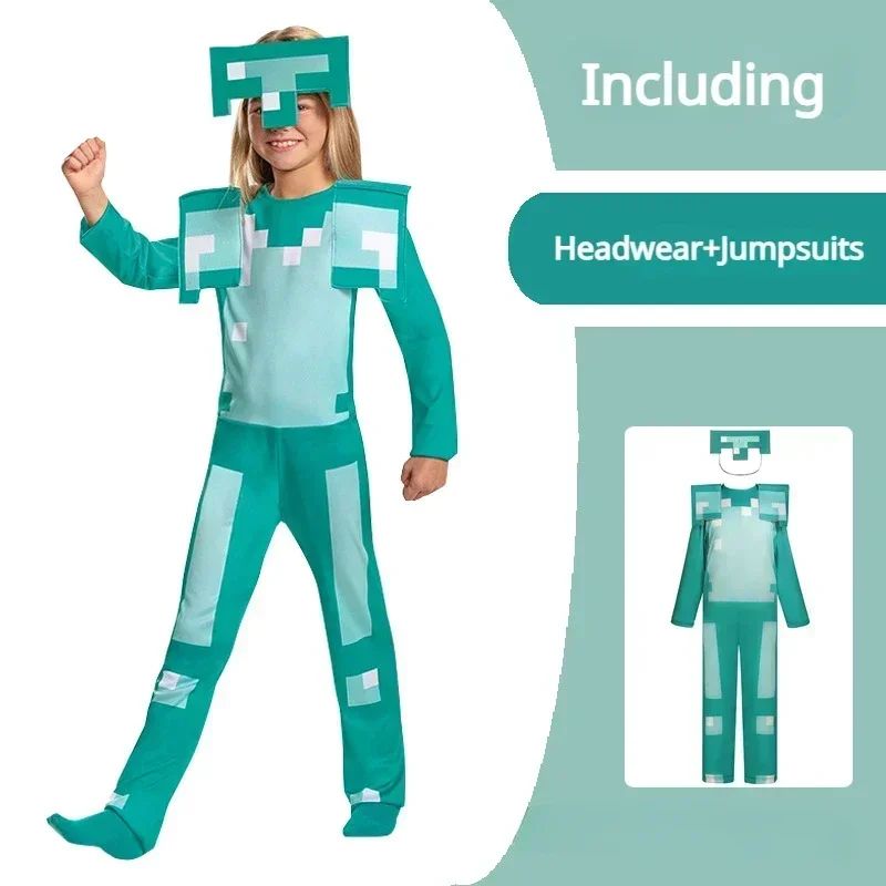 Game My World Role Play Holiday Party Pixel Costume Toy Mc Boys Girls Set Diamond Christmas Gift Stage Costume