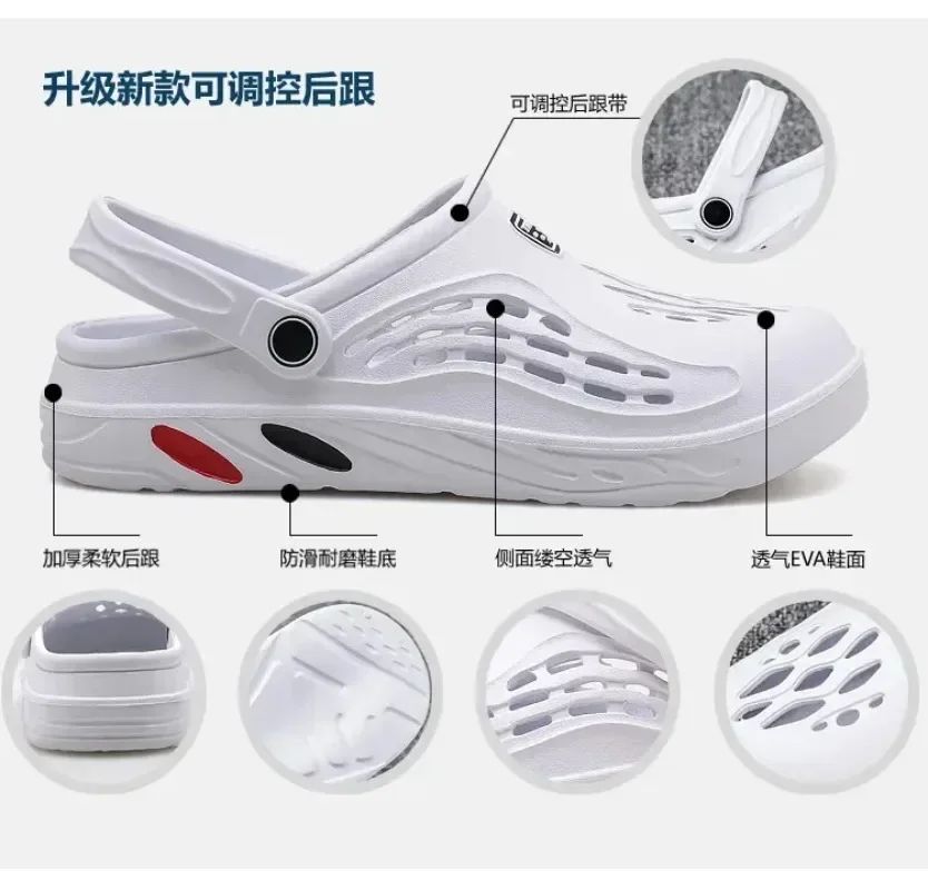 Outdoor Sandals for Men and Women Summer Clogs EVA Slippers Plus Size 47 48 49 Men Garden Shoes Beach Sandals Breathable Clogs
