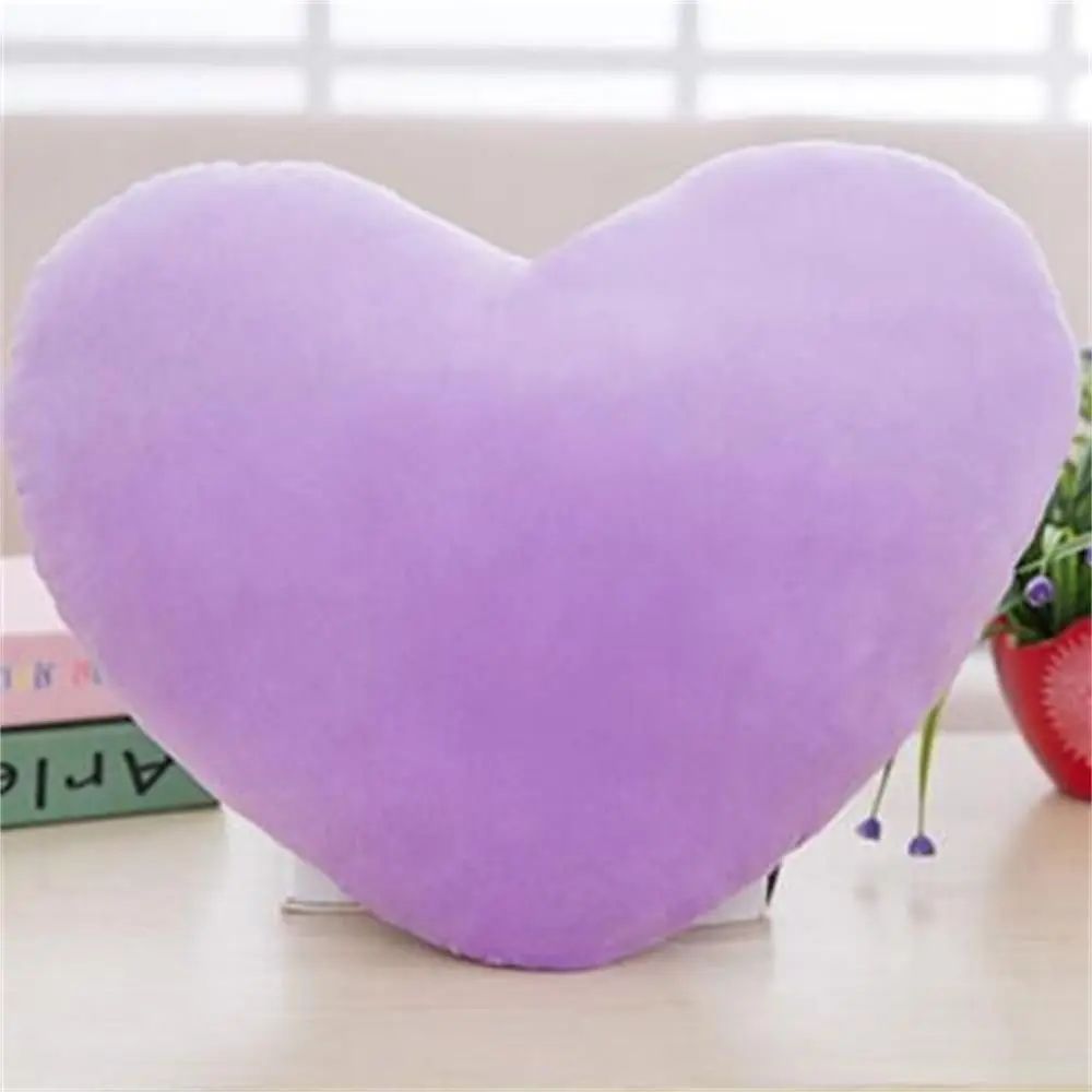 15//20cm Pink Soft Pillow Red Heart Shape Pillow Plush Pillow Valentines Day Throw Pillow Cotton Cushion Home Decor Lover Gift