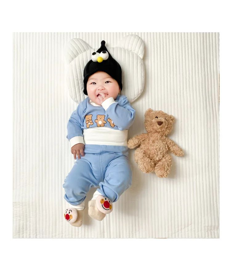 Baby Clothes 2pcs Sets Autumn Winter Baby Pajama Set Bottom Underwear Two-piece Set Cotton Baby Boy Long Sleeves Outfit