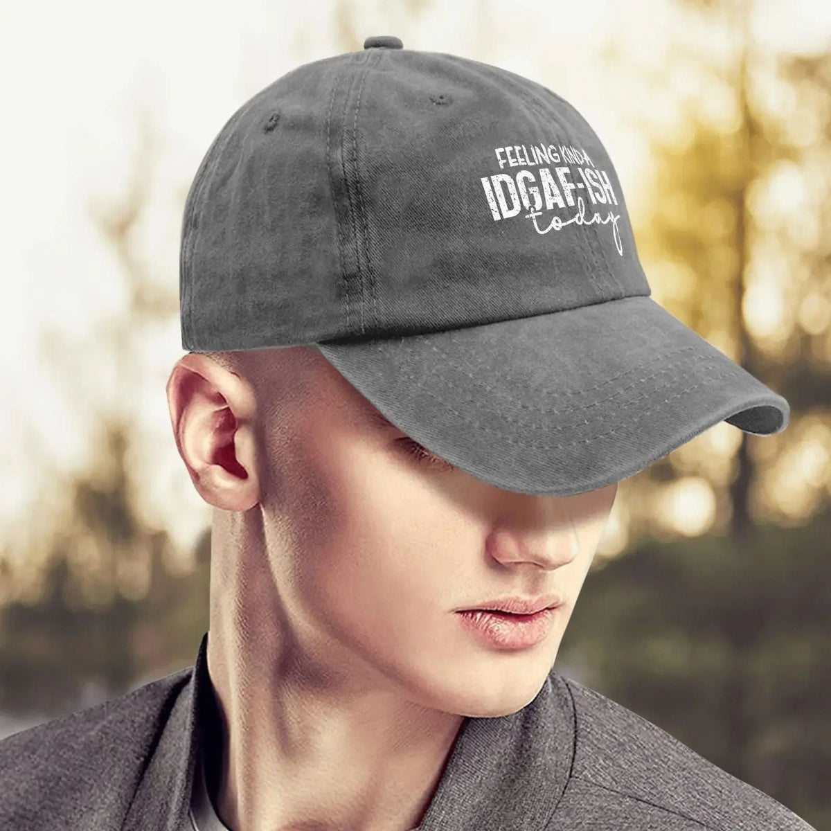 Feeling Kinda Idgaf Today Trucker Hat Womens Men Sun Hats Baseball Caps Gifts for Man Sports Outdoor