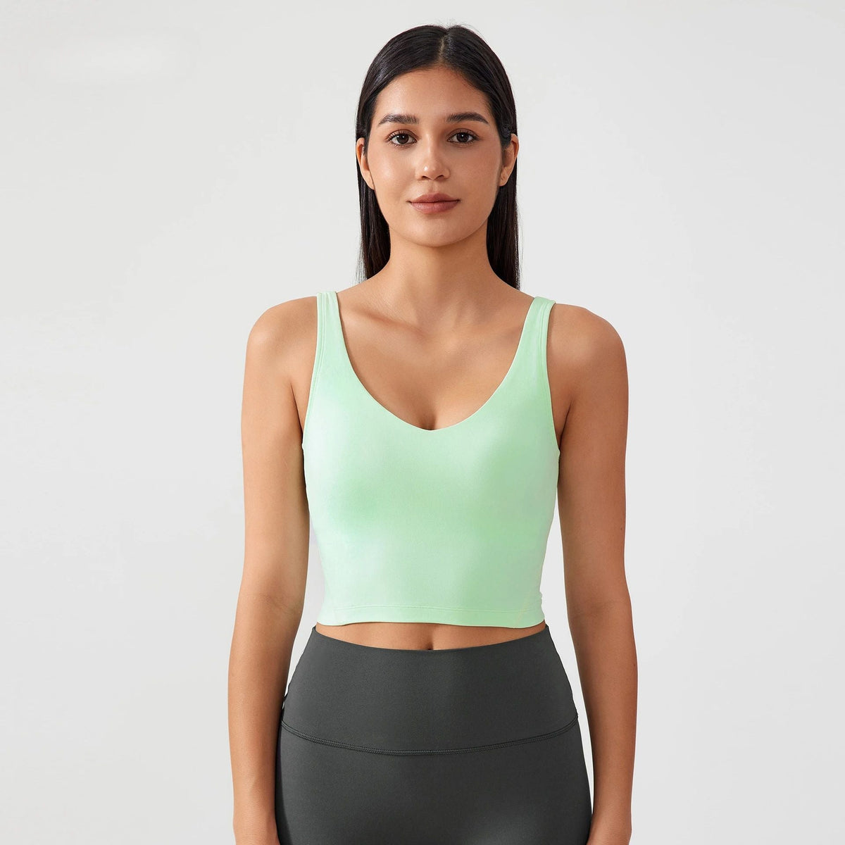 Sports Bra for Women Yoga Top Fixed Chest Pad Gym Vest Shock-proof Workout Tops Yoga Clothes U-shaped Back Fitness Crop Top
