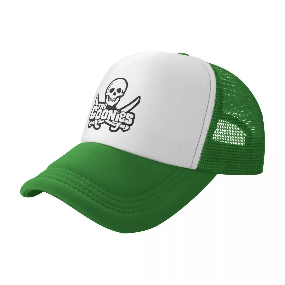 The Goonies Mesh Baseball Caps Fashion Sun Caps Skull and Cross Bones Hat Breathable Snapback Sun Hats Wholesale New Trucker Cap