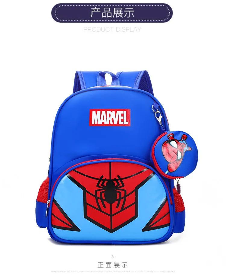 New Children School Bag Boys Girls Spider Man Cartoon Kindergarten Schoolbags Kids Orthopedic Backpacks 4-13 Year